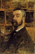 Anton mauve Self portrait oil on canvas